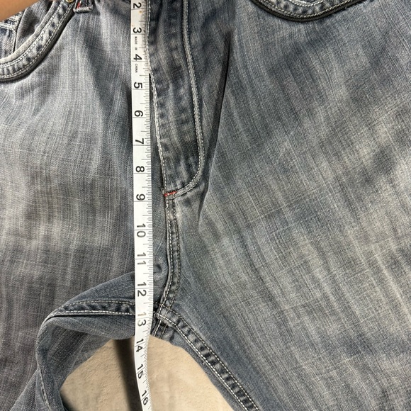 Vintage Royal Blue Jeans Men's Sz 36x32 Grey Baggy Y2K 90s Hip Hop Skater - Picture 8 of 10